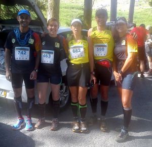 Tomé, Carla, Paula, Serra e Filipa na Corrida da Freita 2013