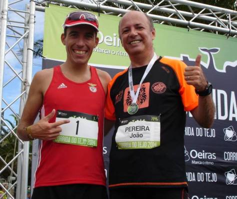 Sérgio Silva (1º) e João Pereira (1884º) na Corrida do Tejo 2014