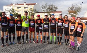 12 dos 18 lobos que hoje correram o Trail do Sor