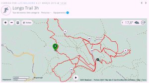 Retalhamos incessantemente a serra toda com as nossas pegadas verdes. 