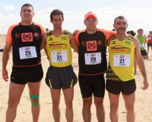 Carrilho, Semedo, Farinha e Paulino: um ano mais a correr e a hidratar no Algarve. :)